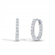 Roberto Coin 18Kt Gold Petite Inside Outside Diamond Hoop Earrings