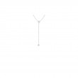 Roberto Coin 18K Bezel Set Diamond 'Y' Necklace