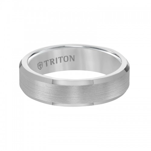 Bevel Edge Tungsten Carbide comfort fit Band