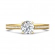 FlyerFit® 14K Yellow Gold Micropave Engagement Ring