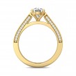 FlyerFit® 14K Yellow Gold Micropave Engagement Ring