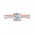 FlyerFit® 18K Pink Gold Vintage Engagement Ring