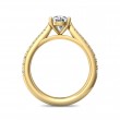 FlyerFit® 14K Yellow Gold Micropave Engagement Ring