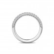 FlyerFit® Platinum Micropave Wedding Band