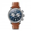 SS Runwell Chrono 41MM Blue Dial Tan Strap